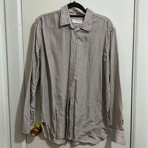 Everlane relaxed striped silk shirt